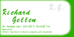 richard gellen business card